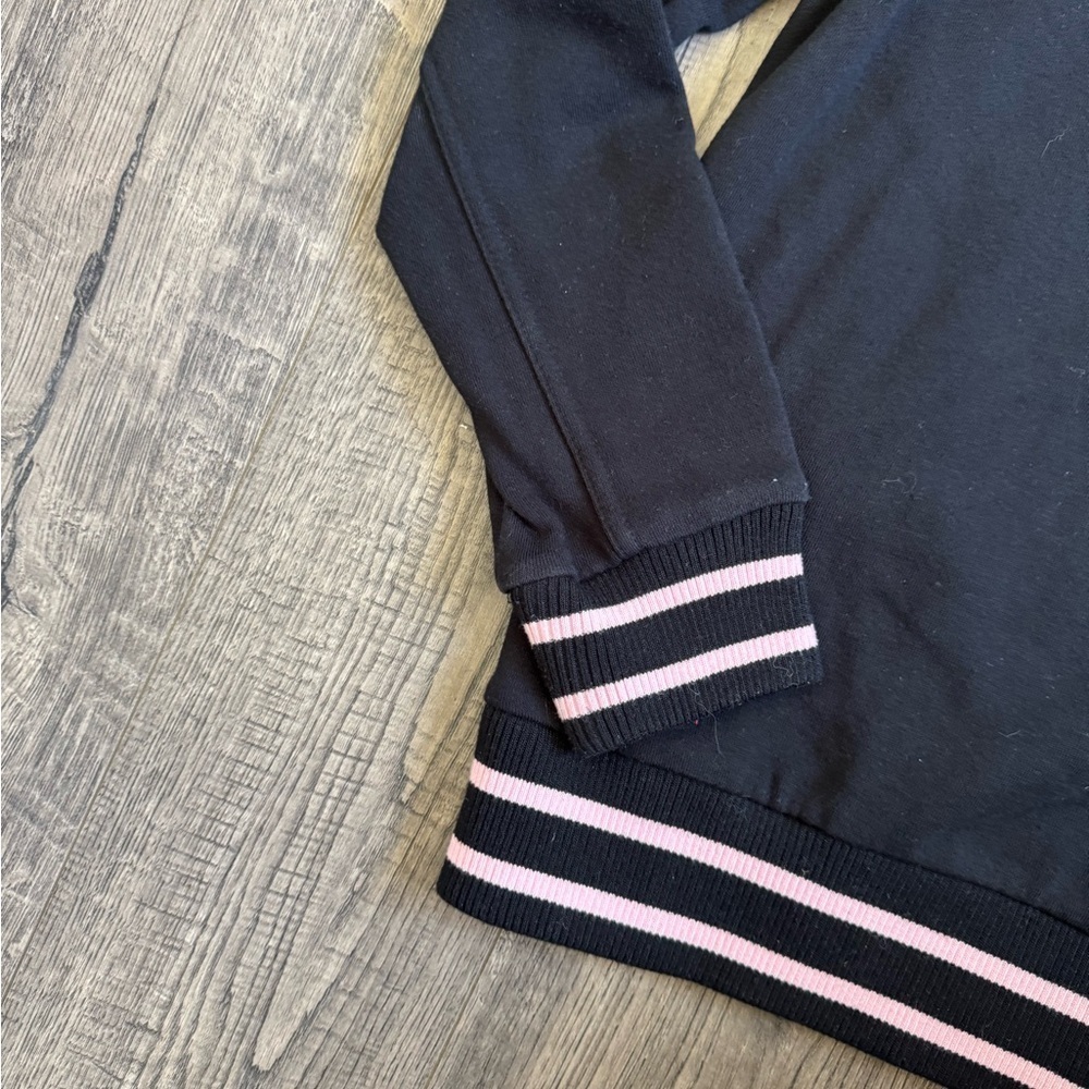Fila Womens Terry Crewneck Sweatshirt-Black Candy Pink- Size Large - Picture 5 of 5
